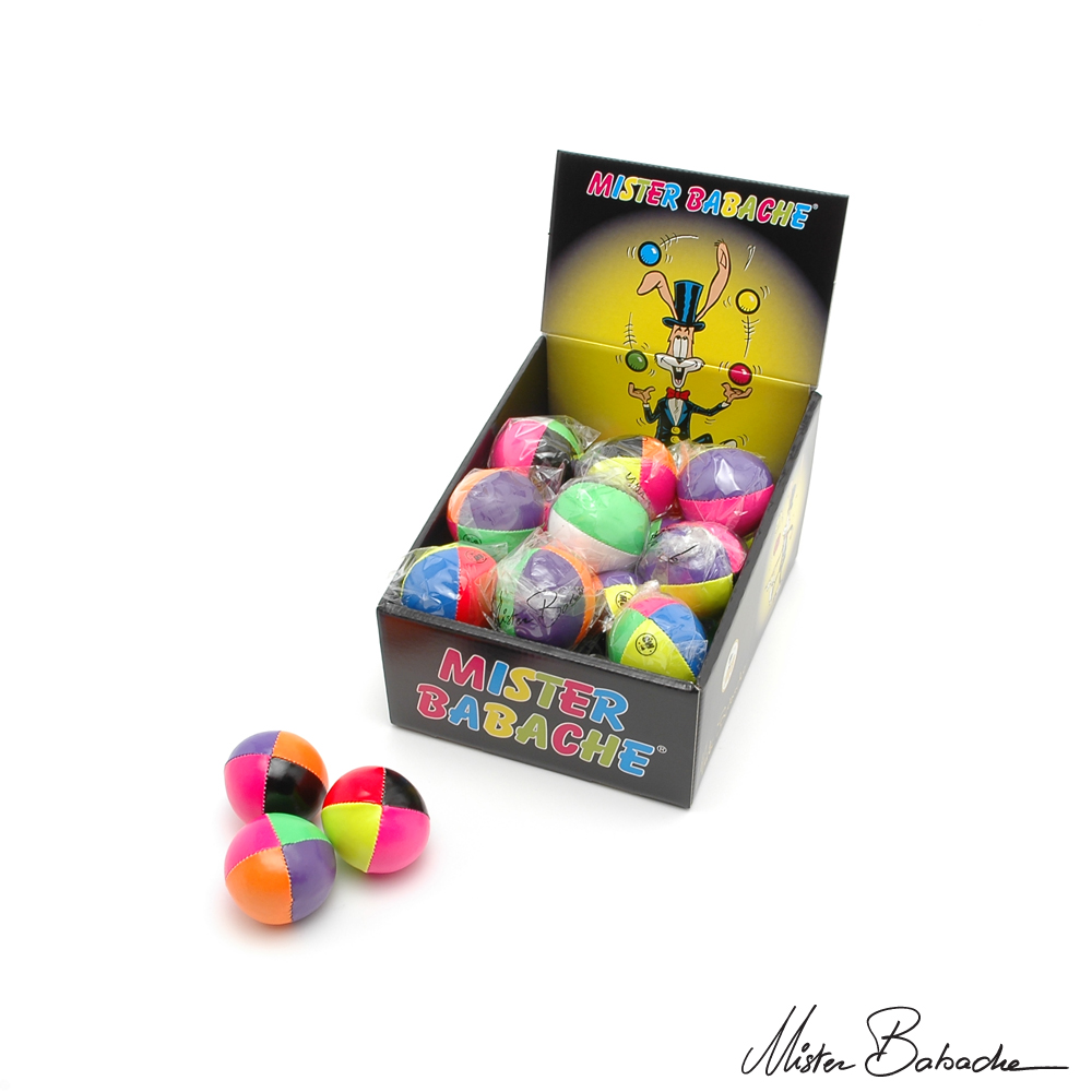 Display small (30 beanbags) JUNIOR FLUO - 60 g - mixed fluo colours