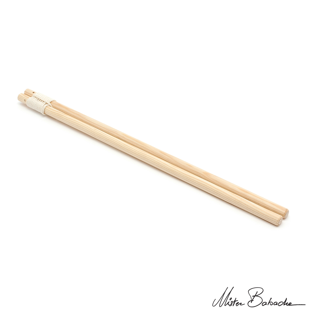 Baguettes diabolo bois - hêtre (ficelle enroulée)