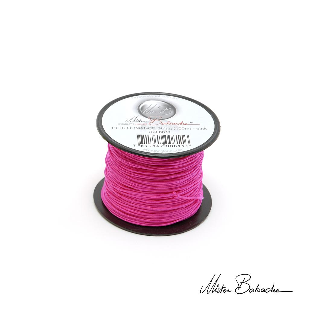 Ficelle PERFORMANCE (100 m) - rose